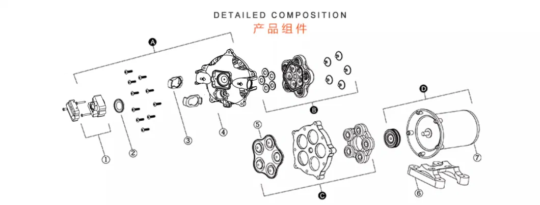 Electric Self-Priming Pump 12 Volt DC Diaphragm Water Pump Four Piston 19lpm 60psi High Pressure Diaphragm Water Pump