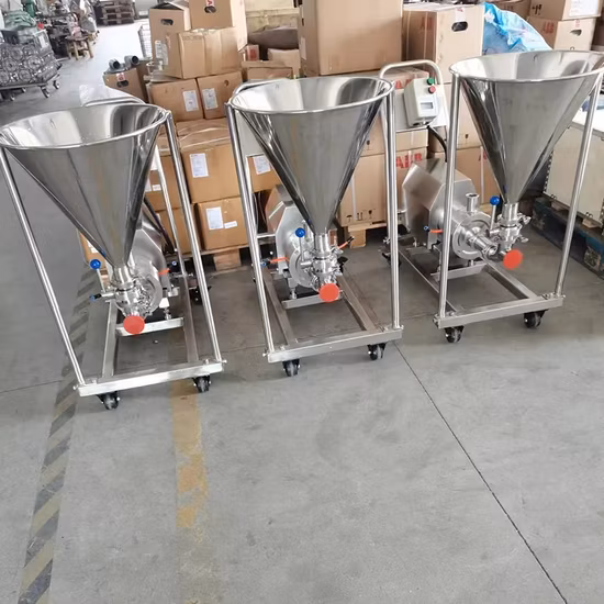 Lóbulo/engranaje/autocebado/líquido del rotor giratorio en línea sanitario de acero inoxidable